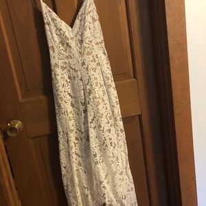 Lulus white lace dress